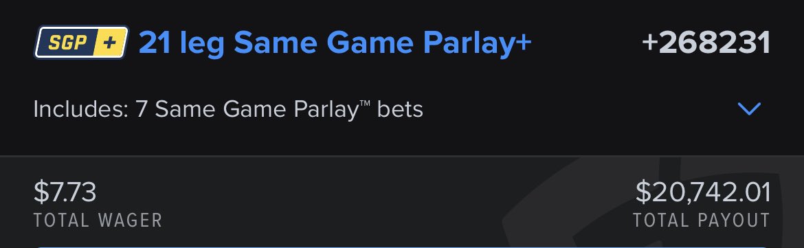 WEDNESDAY COOK IS COMPLETE!!

7 GAMES. 3 PROPS EACH. 21 LEGGER.

These numbers SCREAM MEGA!

777 likes and RT &amp; it’s RELEASED!!

🫡❤️👨‍🍳