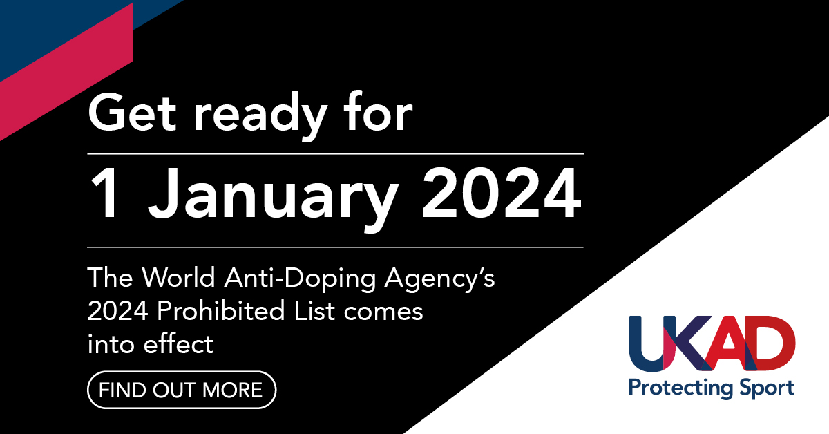 The 2024 World Anti-Doping Agency Prohibited List has been published and will come into effect from 1 January 2024. Click here to find out what some of the key changes are ➡️ bit.ly/3sUYarF @ukantidoping