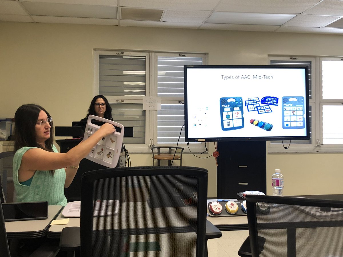 acostacastro10's tweet photo. Our amazing @ESEbroward AT Team provided training to our District Behavior Techs on the use of communication devices in the educational setting! #BehaviorCrew https://t.co/Txvy9DgVqA