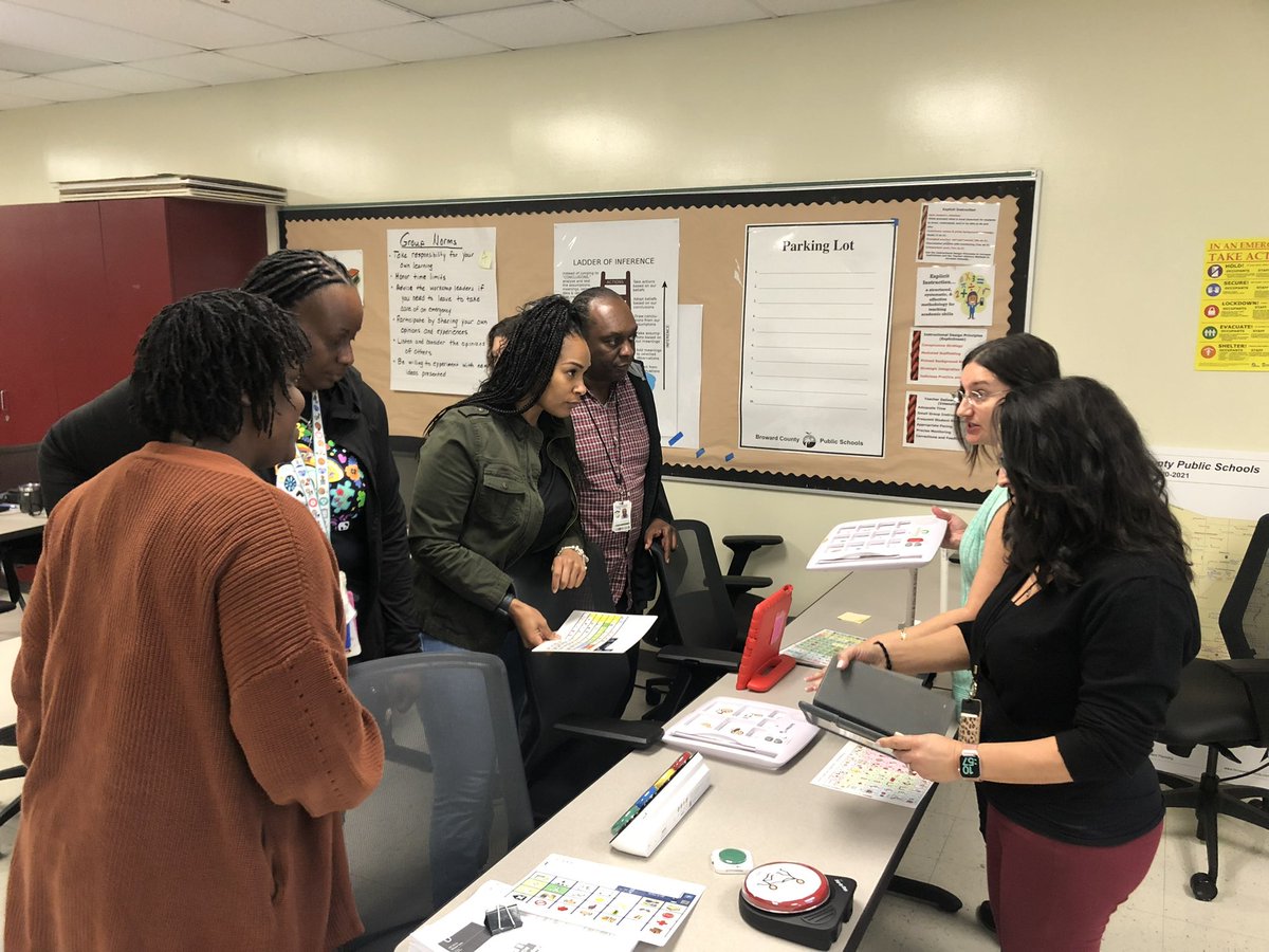 acostacastro10's tweet photo. Our amazing @ESEbroward AT Team provided training to our District Behavior Techs on the use of communication devices in the educational setting! #BehaviorCrew https://t.co/Txvy9DgVqA