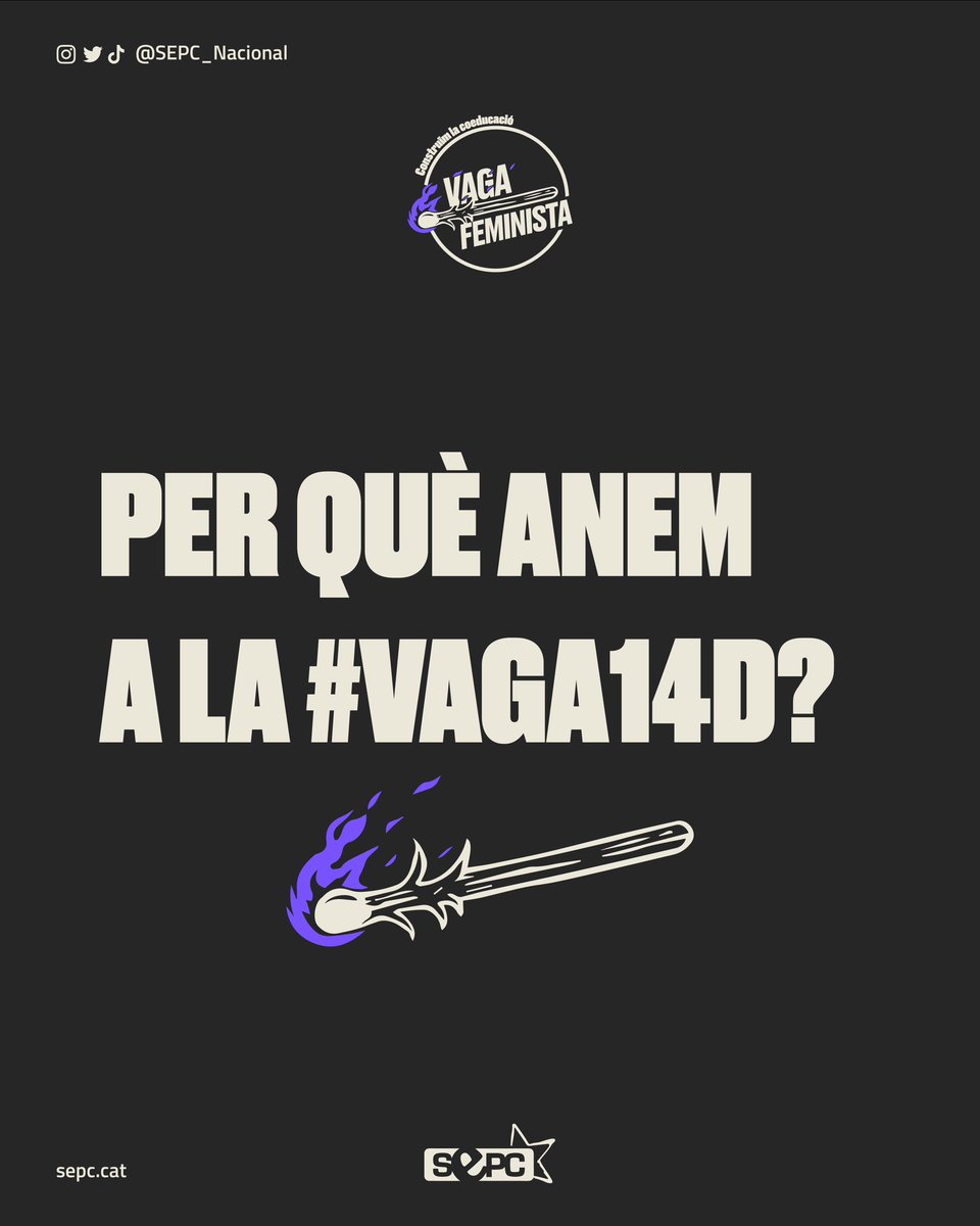 🔥 #VAGA14D | Per què anem a la vaga estudiantil feminista aquest 14 de desembre? 

Contra els professors agressors, les estudiants sortirem al carrer i farem que la por canviï de bàndol.
