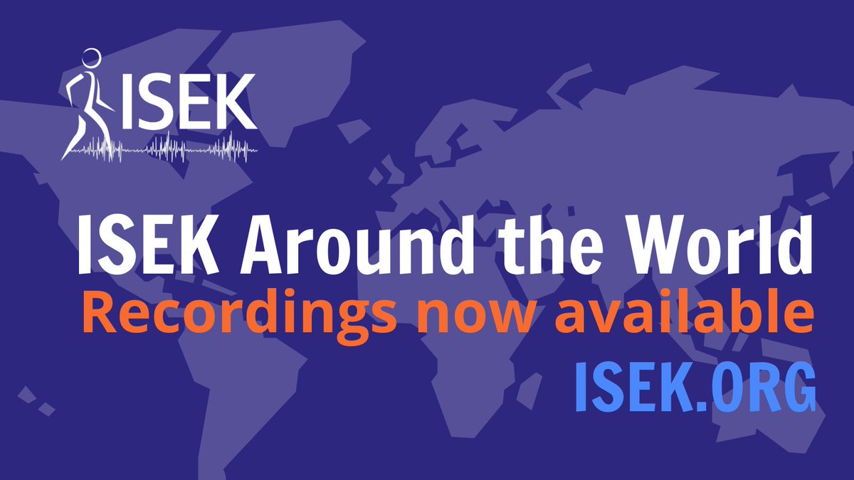 The video recordings of ISEK Around the World presentations are up on our website! Check them out!
 isek.org/isek-around-th…