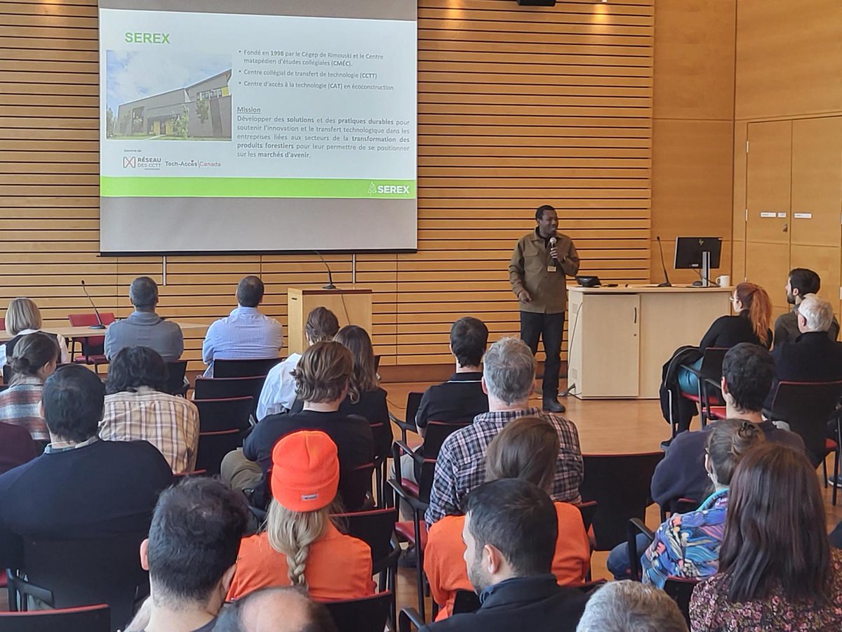 CRMR_Qc's tweet image. 📢👏C’est parti pour les conférences de différents centres collégiaux de transfert de technologie:  Jean-Philippe Jacques (#Innofibre), Houssein Awada (#Inovem) et Pape Diouf (#SEREX)!
🙏Des échanges constructifs et des discussions enrichissantes sont au rendez vous!