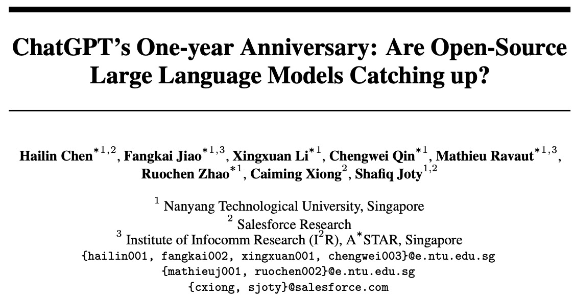 It has been exactly one year since the release of ChatGPT. How far are open-source LLMs? We provide an exhaustive review of open-source LLMs that claim to catch up with or surpass ChatGPT in various capabilities.

paper🔗: arxiv.org/pdf/2311.16989…
🧵(1/5)