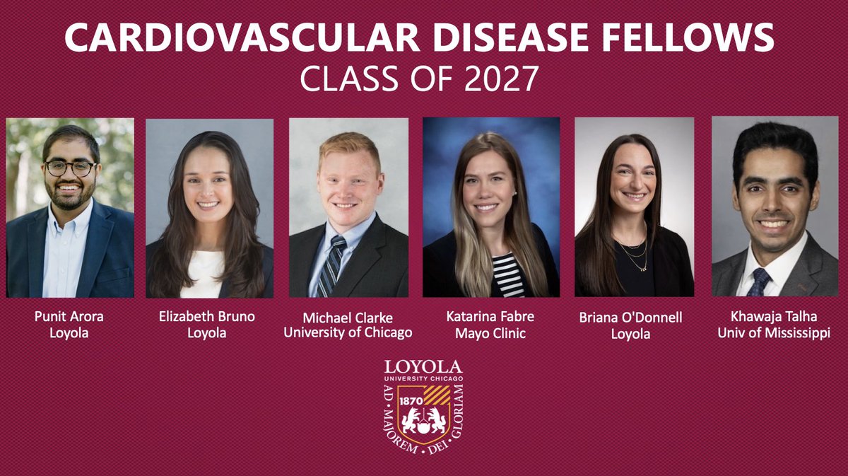 Congratulations to our incoming cardiology fellows. We’re thrilled to have you joining our Loyola Cardiology family next year! #match2024 #cardiology