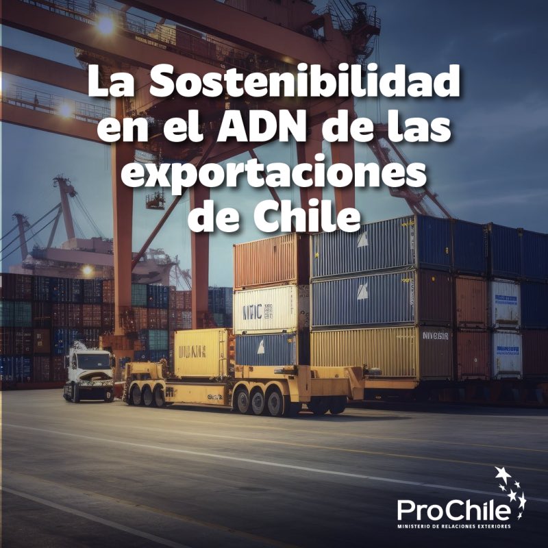 ProChile_GT's tweet photo. En #ProChile, la #sostenibilidad es más que un compromiso, es nuestra brújula hacia un futuro resiliente y competitivo. Nuestro Departamento de Sostenibilidad, creado en 2020, impulsa una oferta exportable con #triple #impacto: económico, social y ambiental. https://t.co/IYLBe7qOrr