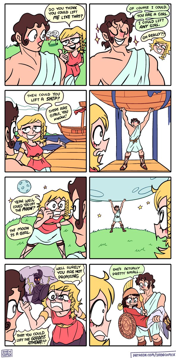 A comic about the girl lifter.