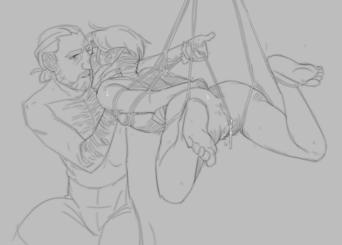 dreadnsfw's tweet photo. these are the most embarrassingly self-indulgent pieces i've drawn in a while so uh. enjoy. https://t.co/jhMY64a8WK
