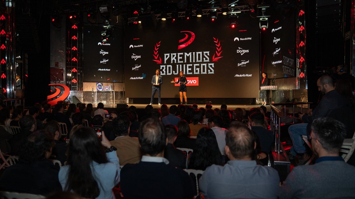 WebediaES's tweet photo. Increíble lo vivido ayer en los #Premios3DJuegosLenovo. Más de 200 personas disfrutaron de una gala presentada por @IamCristinini  y @ACastellano3DJ que reunió a más de 125k personas en el streaming y tuvo un pico de 5.716 viewers simultáneos. ¡Enhorabuena equipo! https://t.co/5rUHbTnA9Z