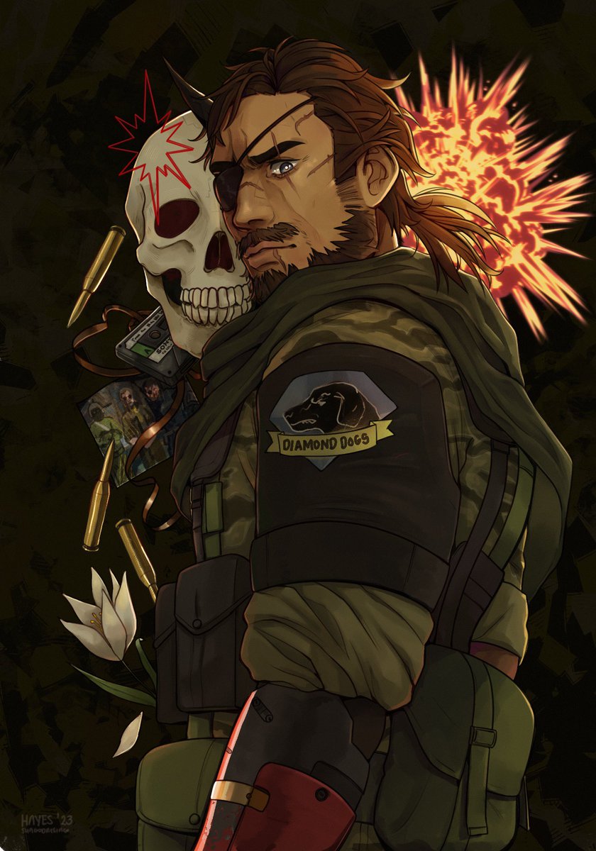 sun_god_rising's tweet photo. ̶b̶i̶g̶ ̶b̶o̶s̶s̶. 
#mgsv #mgs #artph https://t.co/UCR1b3fG0m