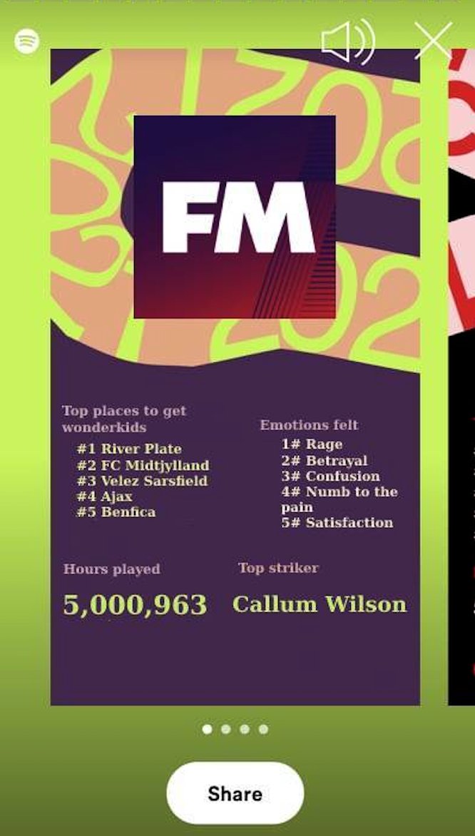 Forget Spotify wrapped, it's all about Football Manager wrapped
