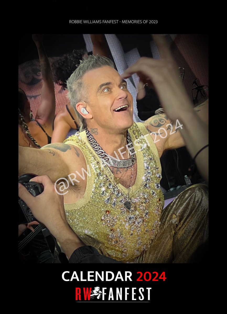 rwfanfest's tweet photo. Our 2024 fundraising calendar for @DougieMacStoke is on sale NOW! Packed with 30 stunning fan photos of @robbiewilliams from the #XXVtour you can buy yours here: https://t.co/8HVD2PcD1i
Every penny profit will be donated to the children for Christmas ❤️🎄 https://t.co/XGX6bn29sL