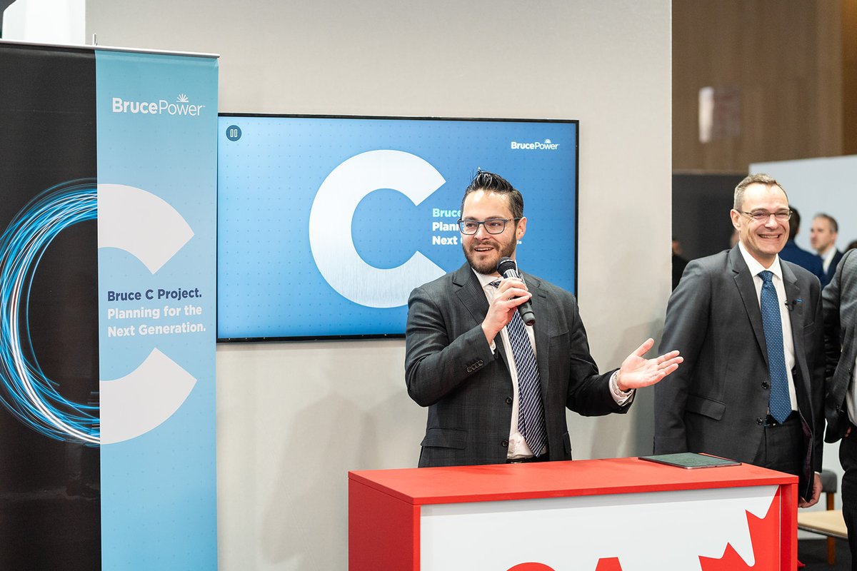 Today, we hosted an information session to share progress on pre-development work to explore the option to advance large nuclear at the Bruce Power site at <a href="/Exhibition_WNE/">WNE - World Nuclear Exhibition</a>. 

bitly.ws/33LAP