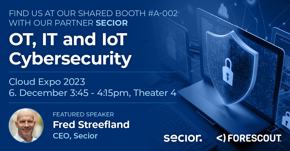 Cloud_Security1's tweet photo. Join us at #CloudExpo2023 ☁️! Meet us + our partner Secior and join Fred Streefland, CEO at Secior, for a talk on how you can become cyber resilient! https://t.co/nMpokraiLX https://t.co/YEGMb1N9XV https://t.co/uneWFpeVth