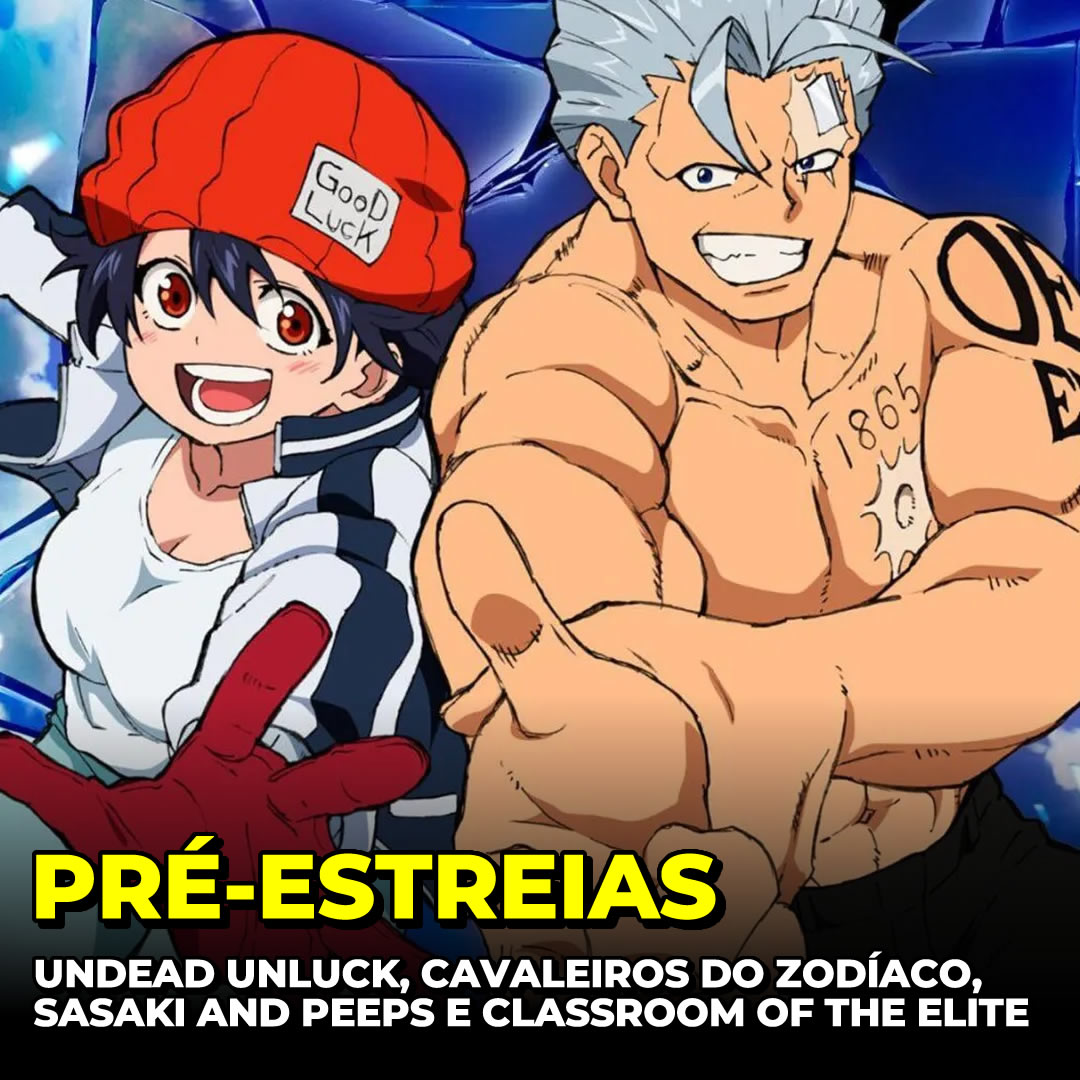 subarashow's tweet photo. Pré-Estreias: diversos animes terão seus primeiros episódios (ou novas temporadas) exibidas durante a feira, como Undead Unluck, Saint Seiya: Os Cavaleiros do Zodíaco – Batalha do Santuário, Sasaki and Peeps e Classroom of the Elite

#ccxp #ccxp23 #vaiserepico #anime #otaku https://t.co/X0t3OsvX0p