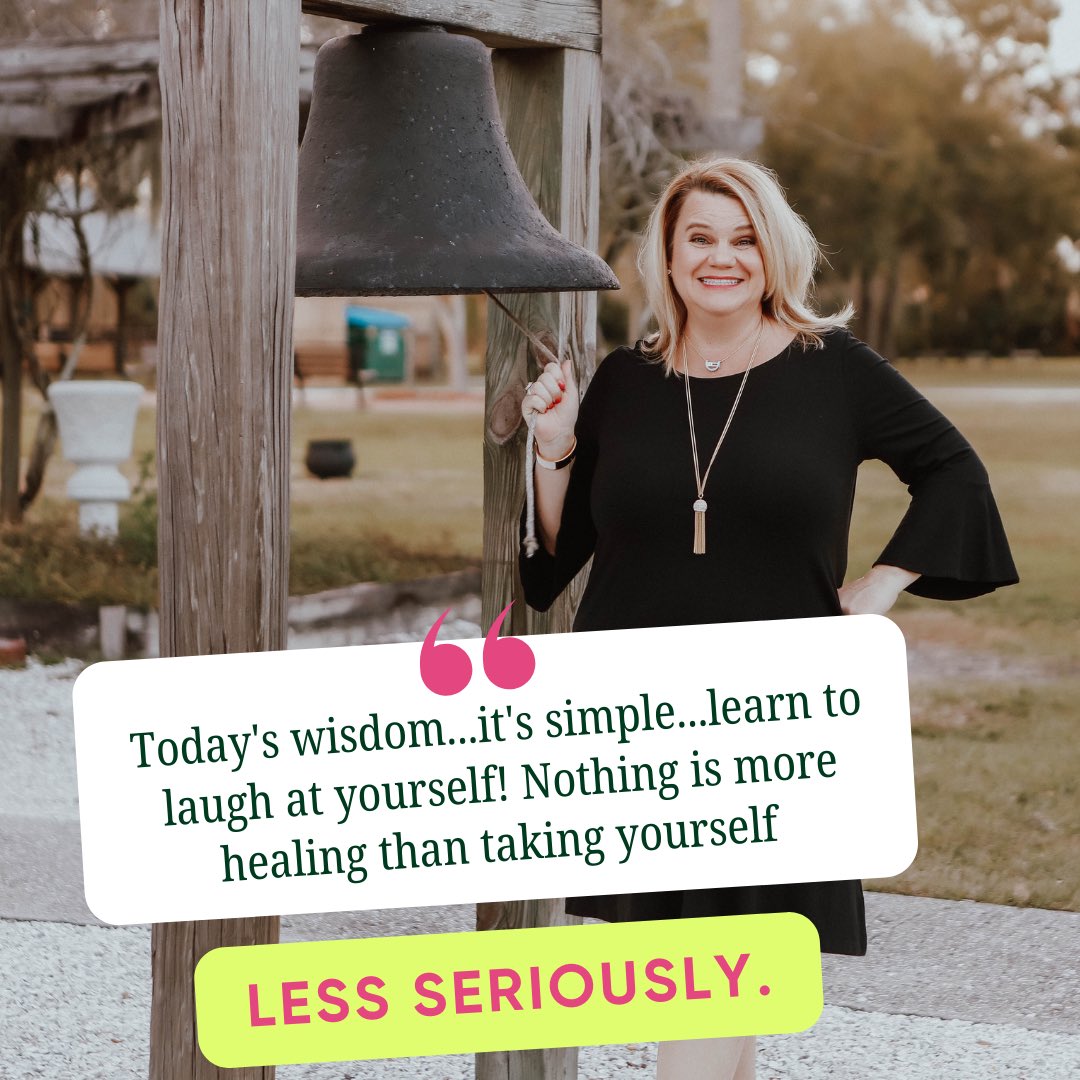 A reminder to take yourself less seriously and learn to laugh at yourself! Let’s treat ourselves with kindness and compassion, and learn how to laugh at ourselves when we fall short of our own expectations. #selfacceptance #laughitoff #laughteristhebestmedicine