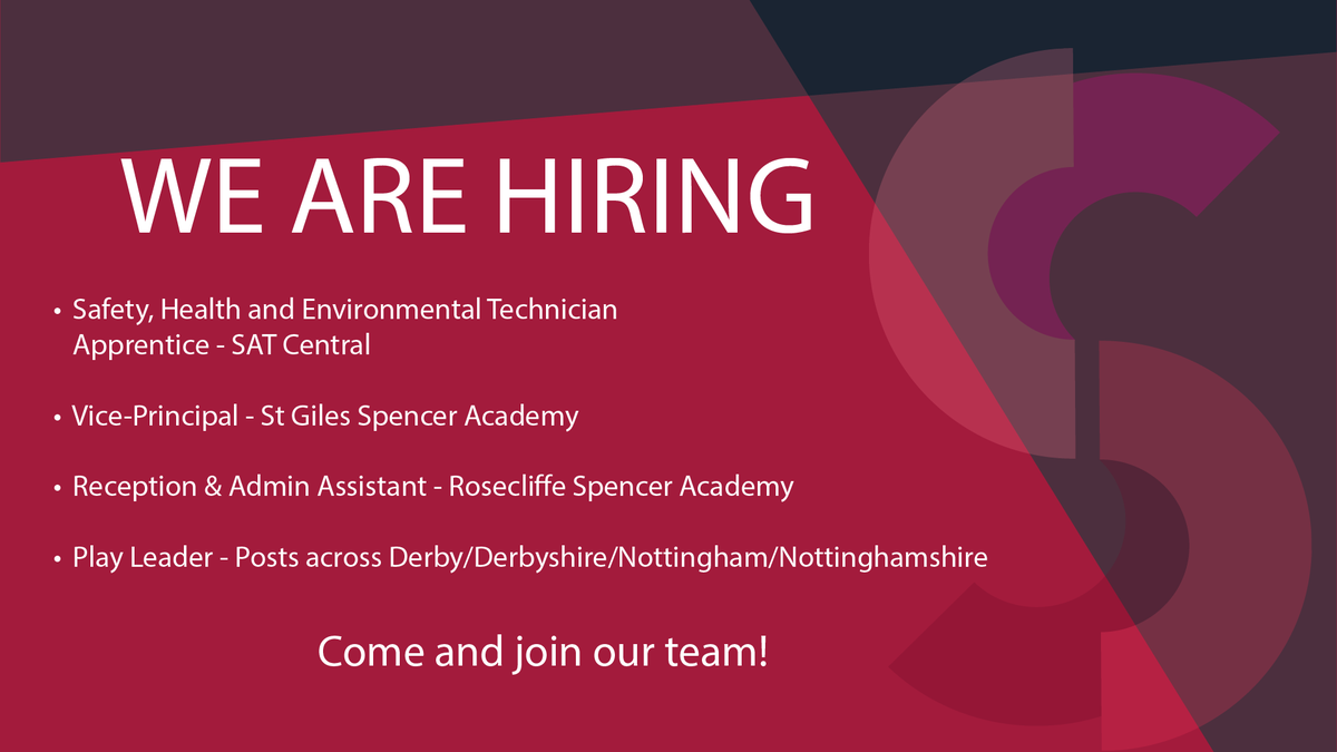 📢 Are you looking to work in teaching or non-teaching? We have a range of different roles available to you 🚀 Visit the link below to sign up for our mailing list to receive our weekly vacancy bulletin; 📖: eepurl.com/iyN2FQ #hiring #edujobs #nottingham #derby