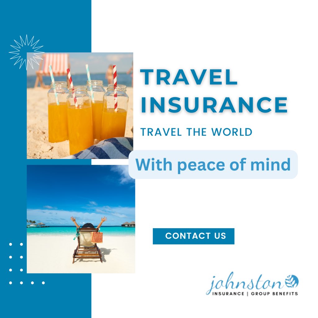 Explore the world worry-free with travel insurance - b/c every adventure is better with a safety net. We have a number of different travel insurance, trip cancellation & delay coverage. Contact us today! 


#travelinsurance #johnstoninsurance #visitortocanada #tripcancellation