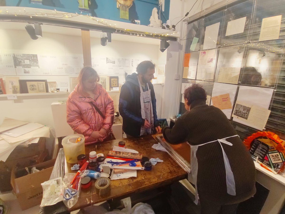 Big thanks to <a href="/HistoryTown/">A Space For Us ~ People's Museum Somers Town</a> who showed us how to do some awesome printing and artwork in Somers Town last Friday! We screen printed t-shirts and created typewriter art.