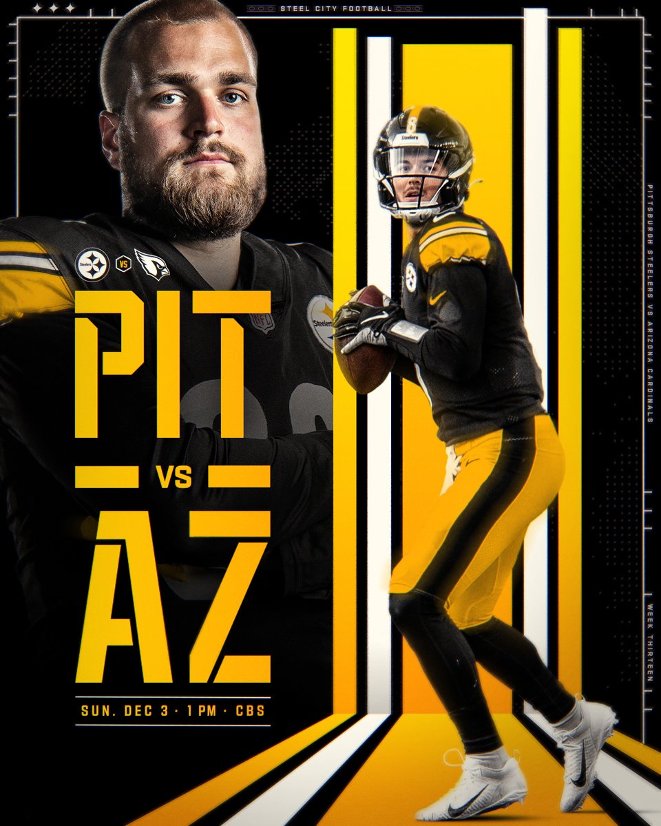 steelers's tweet photo. Cards on deck 

@kennypickett10 | @pat_fry5 https://t.co/EfHDlUs8tn
