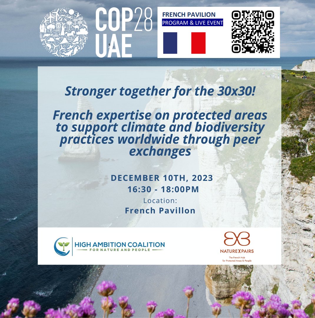 NatureXpairs (@naturexpairs) on Twitter photo 🌍As we gear up for <a href="/COP28_UAE/">COP28 UAE</a>, we are thrilled to announce an upcoming side-event, co-organised together with the Secretariat of the <a href="/HACforNP/">HAC for Nature and People</a>, and with the support of <a href="/Ecologie_Gouv/">Ministères Territoires Écologie</a>, <a href="/francediplo/">France Diplomatie 🇫🇷🇪🇺</a> and <a href="/OFBiodiversite/">Office français de la biodiversité</a> 🌍As we gear up for <a href="/COP28_UAE/">COP28 UAE</a>, we are thrilled to announce an upcoming side-event, co-organised together with the Secretariat of the <a href="/HACforNP/">HAC for Nature and People</a>, and with the support of <a href="/Ecologie_Gouv/">Ministères Territoires Écologie</a>, <a href="/francediplo/">France Diplomatie 🇫🇷🇪🇺</a> and <a href="/OFBiodiversite/">Office français de la biodiversité</a>