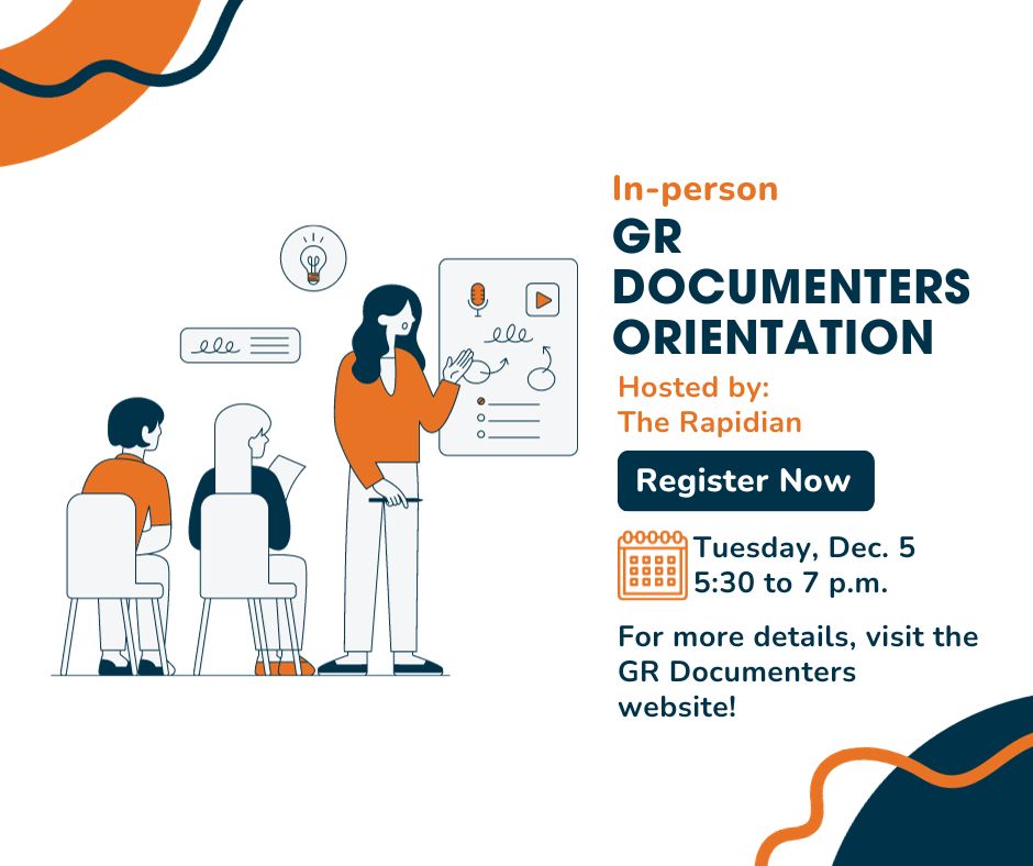 Interested in becoming a GR Documenter? Sign up for our next orientation session on Tuesday, Dec. 5!

Registration is available on our website: grandrapids-mi.documenters.org/workshops/gr-d…