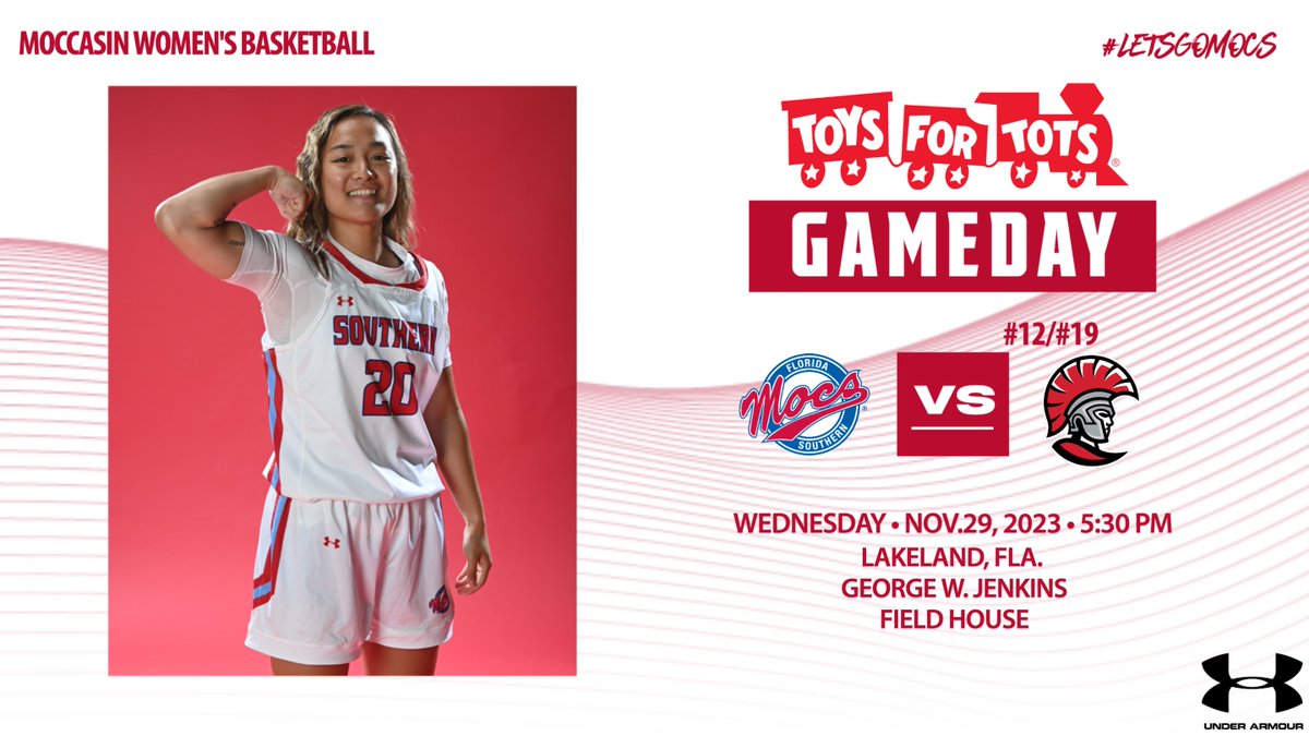CONFERENCE OPENER! @FSC_WBB opens up @D2SSC action with a big matchup against No.12/19 Tampa. Bring a toy to give back to the local Toys for Tots 🆚 No.12/19 Tampa 🕠 5:30 PM 📍 Jenkins Field House 📺 FSCMocs.com/live 📊 FSCMocs.com/stats 📸 #20 Arielle Dabu