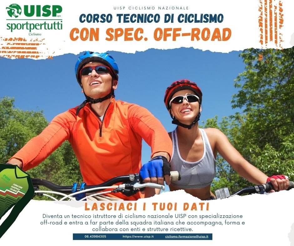 𝐓𝐢 𝐢𝐧𝐭𝐞𝐫𝐞𝐬𝐬𝐚 𝐝𝐢𝐯𝐞𝐧𝐭𝐚𝐫𝐞 𝐓𝐄𝐂𝐍𝐈𝐂𝐎 𝐈𝐒𝐓𝐑𝐔𝐓𝐓𝐎𝐑𝐄 𝐃𝐈 𝐂𝐈𝐂𝐋𝐈𝐒𝐌𝐎 con UISP
La risposta è SI ?
Puoi lasciare i tuoi dati qui per essere ricontattato 
bit.ly/3N3OQZv