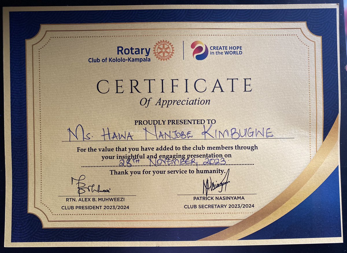 I was honored to grace the @RotaryKololo Fellowship yesterday as a Guest Speaker. My job was to discuss “The Transformative Power of Poetry” and I didn’t only get it done; but also literally transformed the whole House 😉😎 #PoetryIsMySoulmate #Peace #CreateHopeInTheWorld