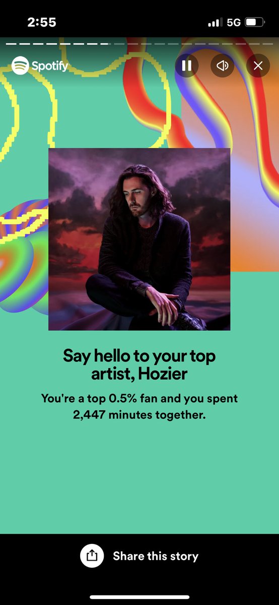CaitFlower's tweet photo. @Hozier is CLEARING the ranks of my Spotify wrapped this year https://t.co/SGV12TID1t