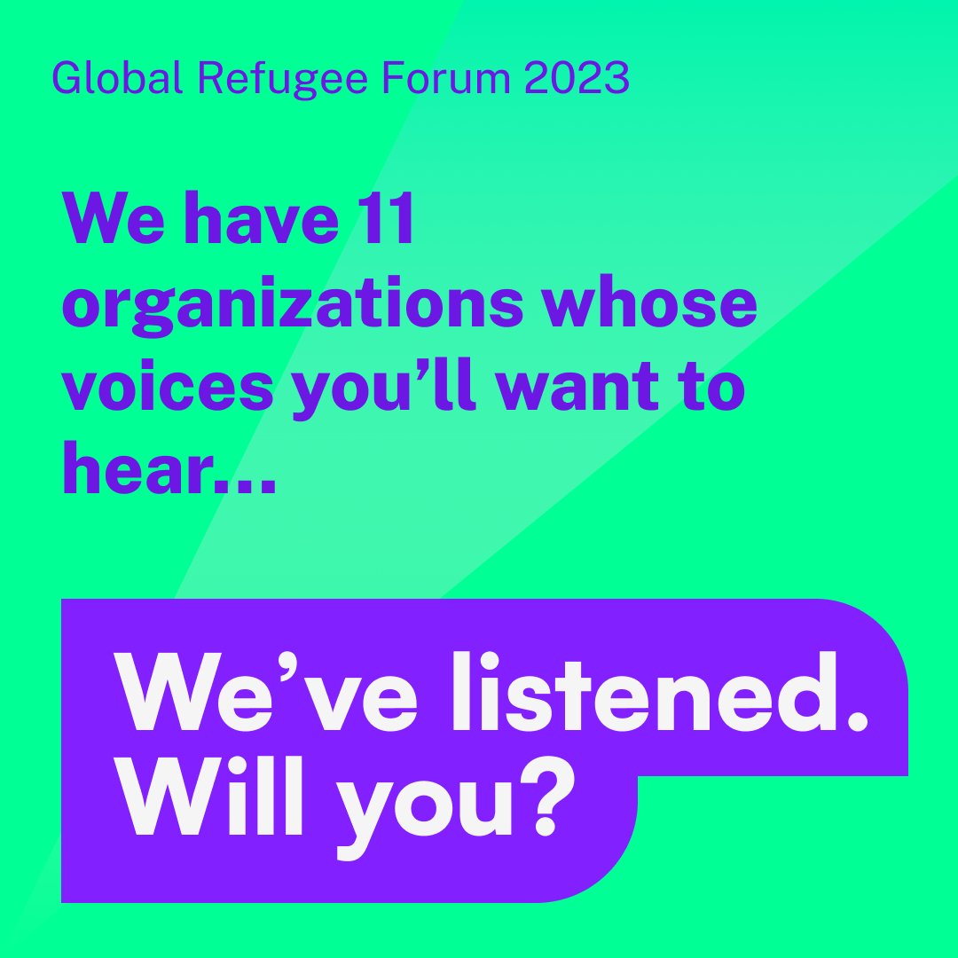 RefugeesSeat's tweet photo. In 15 days, world leaders will meet to make decisions that will affect the lives of refugees.

That’s why R-SEAT is sharing the recommendations of 11 refugee-led organizations based on their experience working with refugees, and backed by evidence.

What do you think policy makers need to know from Refugee-Led Organizations (RLOs)?

#GlobalRefugeeForum
#byrefugees
#refugees
#decisionmaking
#advocacy
#rseat
#refugeeseat
#WeAreAllin
#GRF23
#RefugeeForum
#GRF2023