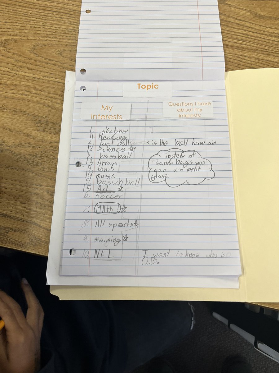 Ms. Bolick’s 3rd grade class are creating their interest list and why, to help guide them on their individual path to be either a scientist, engineer, or inventor.  <a href="/WeAreHAEST/">HAEST</a> <a href="/HillsboroughSch/">Hillsborough Schools</a> <a href="/HCPSElemScience/">HCPSElemScience</a> <a href="/HcpsYates/">Yates Elementary School</a>
