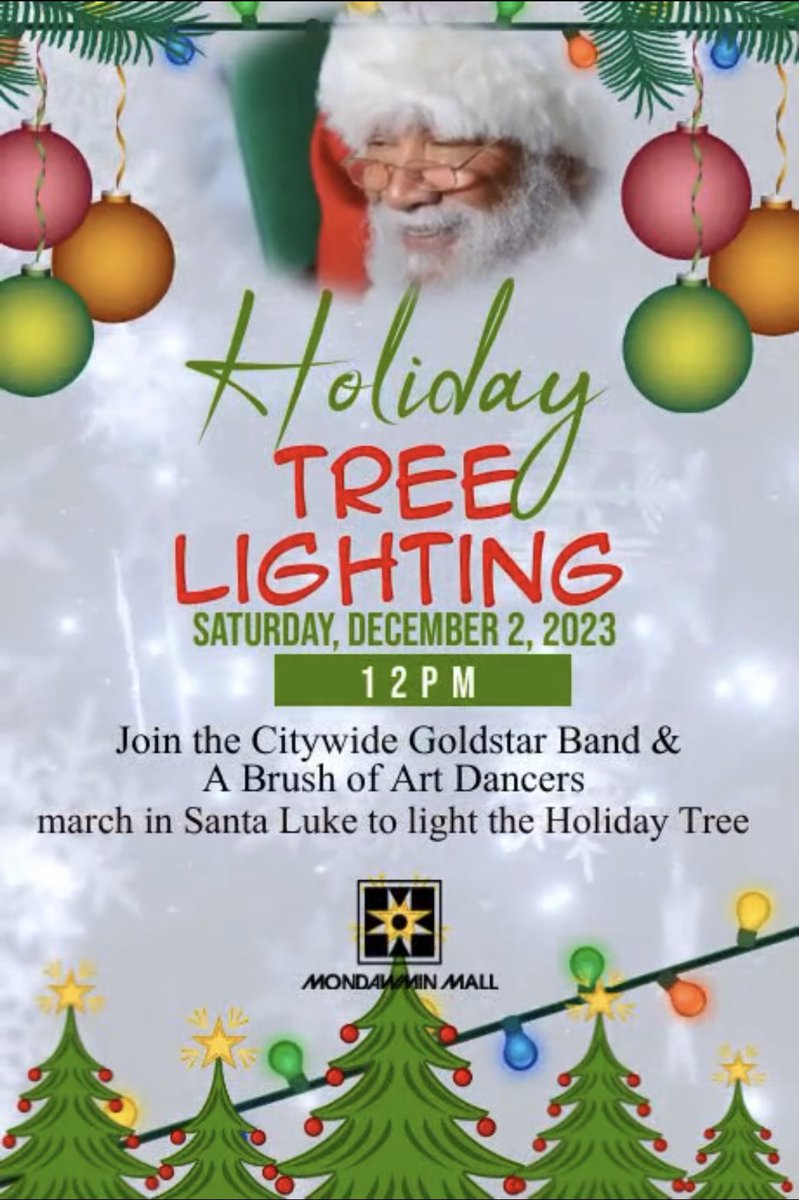 Join us for Santa Luke's arrival parade and Tree Lighting on Saturday, December 2, 2023, at 12:00 pm. You won't want to miss this. #SantaLuke #Heisback #holiday