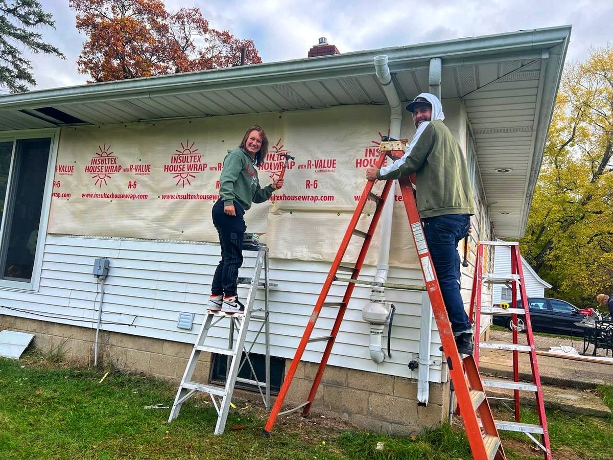 LIGAssets's tweet image. $LIGA supplied a new homeowner with Insultex™ House Wrap, with any other house wrap, they'd have to cover it with foam to achieve that insulation, but with Insultex, you don't have to worry about that. It takes care of water &amp;amp; air infiltration issues with a tight thermal barrier