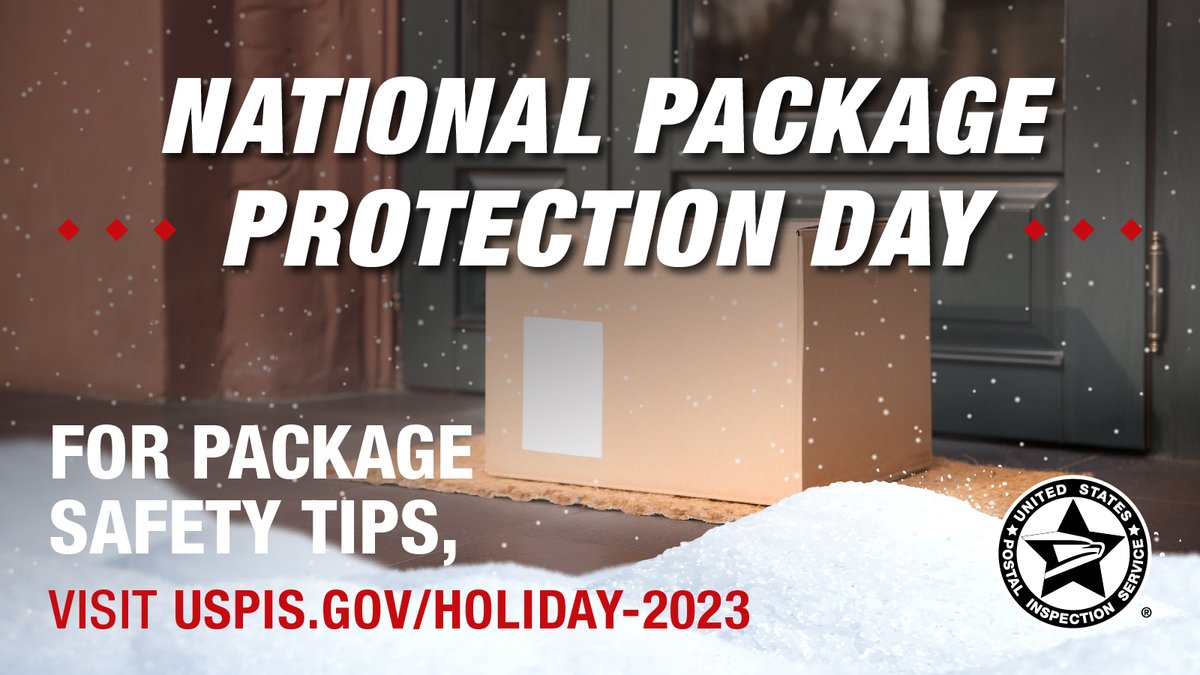 Want to make sure your deliveries arrive safely? 📦 Then follow our tips. #USPIS is keeping you safe from #HolidayHavoc. #NationalPackageProtectionDay 
uspis.gov/holiday-2023