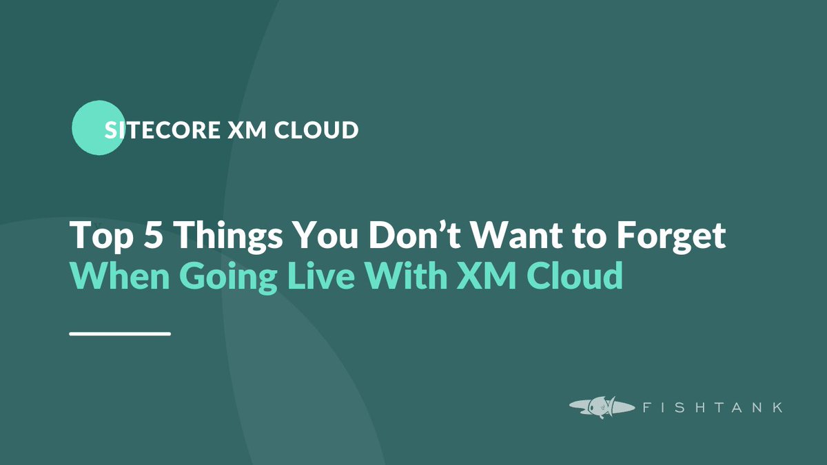 🚀 Ready to take your <a href="/Sitecore/">Sitecore</a> #XMCloud site live? Before you hit that launch button, check out our latest blog post on 5 things you don't want to forget before the launch.

👉 ow.ly/HHfZ50Q5er4