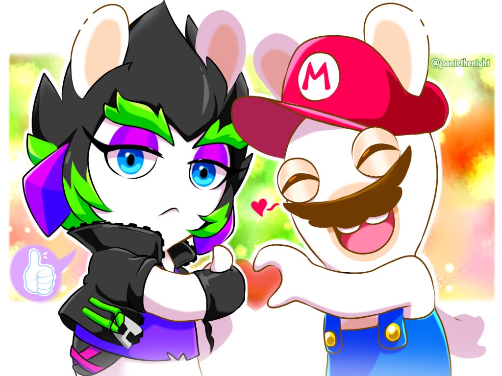 jooniethenight's tweet image. 💜❤💚 Rabbid Mario : WE'RE BACK! ~~~~~~ 🤗🤗🤗
☆
☆
☆
#mariorabbidssparksofhope #rabbids #edge #fanart