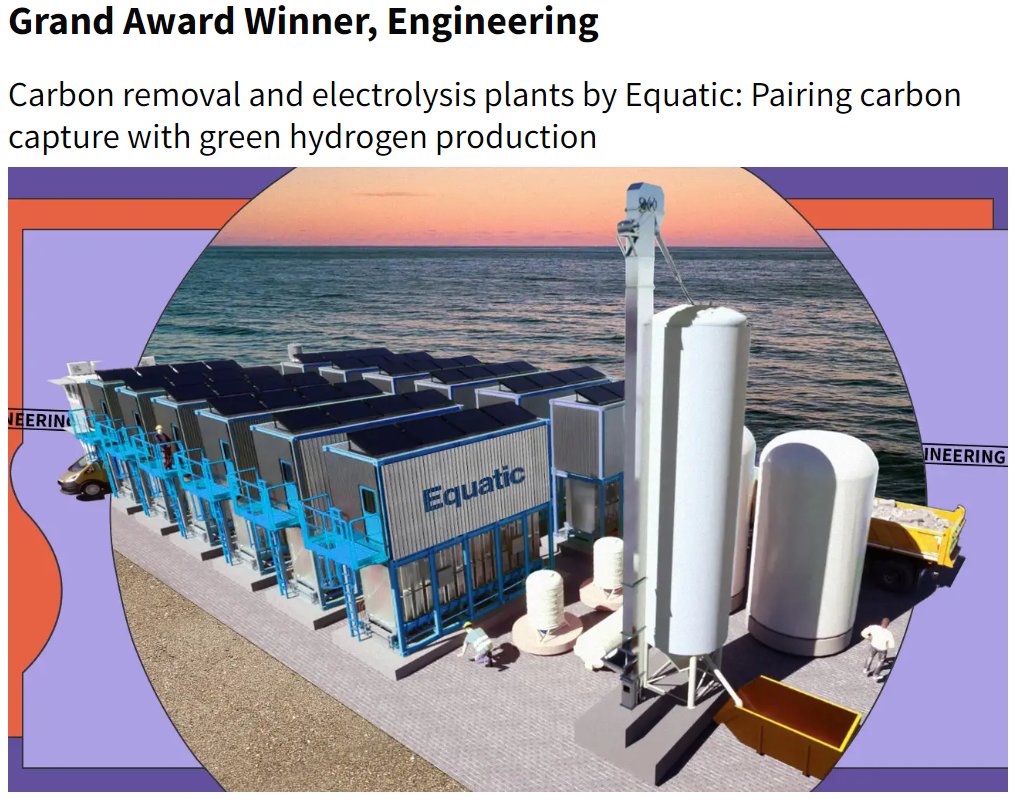 We're thrilled to be included in "The 50 greatest innovations of 2023" by Popular Science Best of What's New awards. 
#CDR and #GreenHydrogen in one process. 
Find out more here: popsci.com/technology/bes…