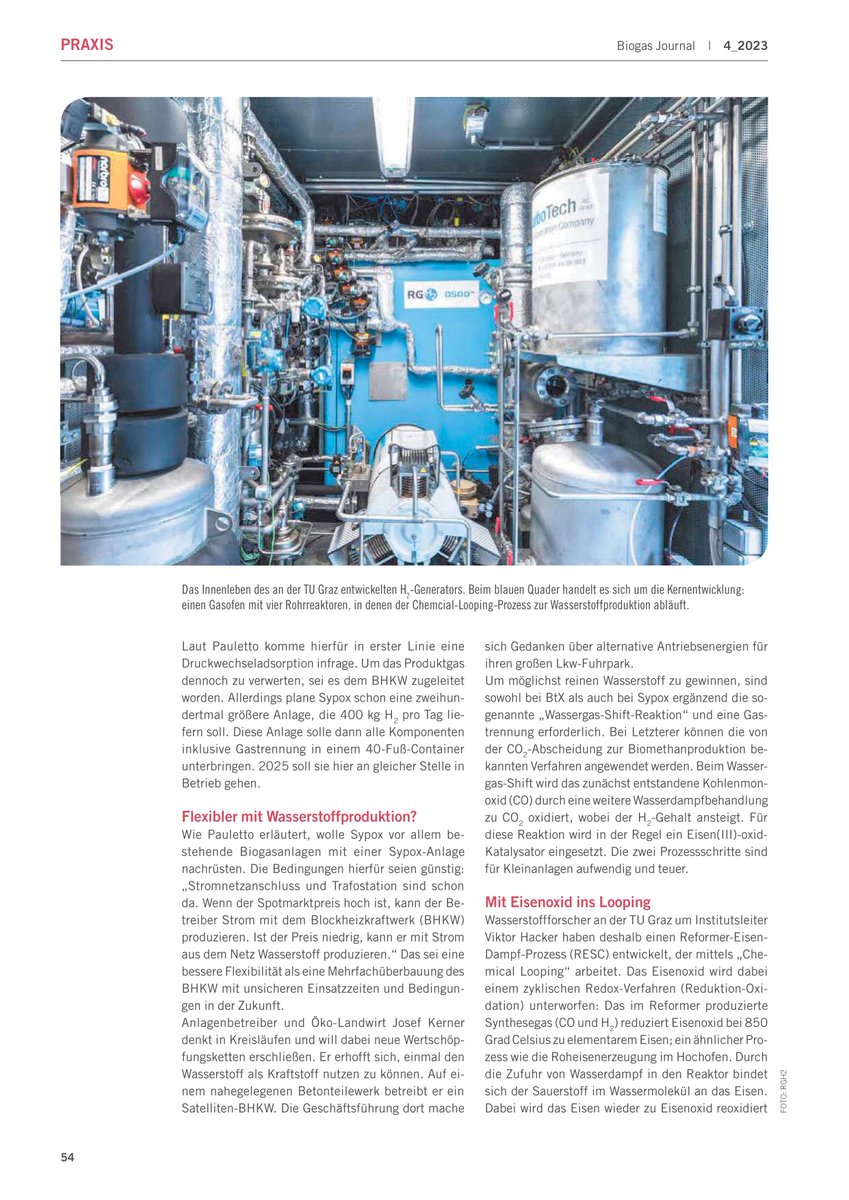eretech's tweet photo. A recent paper (in german) explains pioneering contribution @eretech: new utilization for #biogas to produce #hydrogen: #methane #splitting instead of #waterelectrolysis. @FVBiogas German Biogas Association
#energy #hydrogeneconomy #circulareconomy #NetZero https://t.co/THbWPiAn7Q