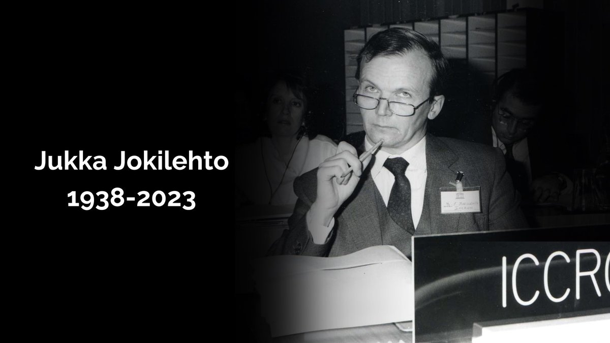 ICCROM's tweet photo. A ceremony to celebrate the life of Jukka Jokilehto will be live streamed this Friday, 1 December 2023, at 11:00 CET at https://t.co/JXJBvxQxy7 

A website has also been created for you to share your condolences and memories of Jukka👉 https://t.co/pcwZM09dBo https://t.co/duEBXliYFT