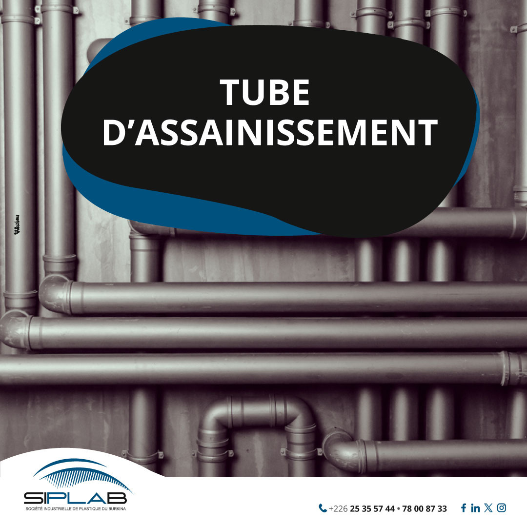 siplabbf's tweet photo. #LeSaviezVous ?
𝐓𝐔𝐁𝐄 𝐃’𝐀𝐒𝐒𝐀𝐈𝐍𝐈𝐒𝐒𝐄𝐌𝐄𝐍𝐓
Les tubes d'assainissement, également connus sous le nom de conduites d'assainissement ou de conduites d'égout, sont des éléments essentiels des systèmes de drainage et d'évacuation des eaux usées et pluviales. 

#Siplab https://t.co/WvVHI0zgkx