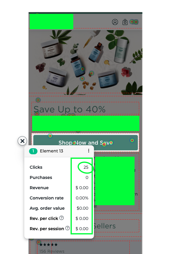 DylanAnder's tweet photo. @oliverkenyon Third: remove zero-revenue content

They also had a CTA in the top section of the collections page, treating it like a "hero section" but.... Collections Pages RARELY work well with a lot of content at the top.

This button drove ZERO revenue. #deletedit https://t.co/MT3H66s9tC