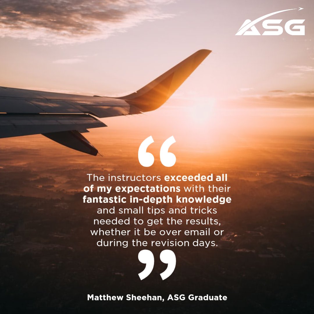 Solid grounding, bright future! Our alumni praise our ATPL Theory course for a robust foundation. #ASG #ATPLTheory #FuturePilots