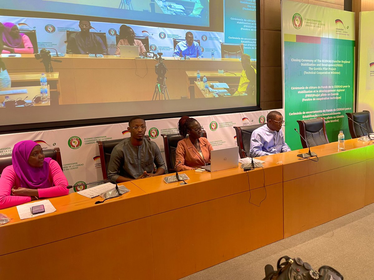 AllianceGambia's tweet photo. Our Secretary General representing the Alliance (GEA), feels privileged to join the GIZ - ECOWAS panel. Together, we're championing the transformation of fisheries waste into organic fertilizer and poultry feed, combating organic waste at our crucial fish landing sites. https://t.co/2bVP3YdEJj