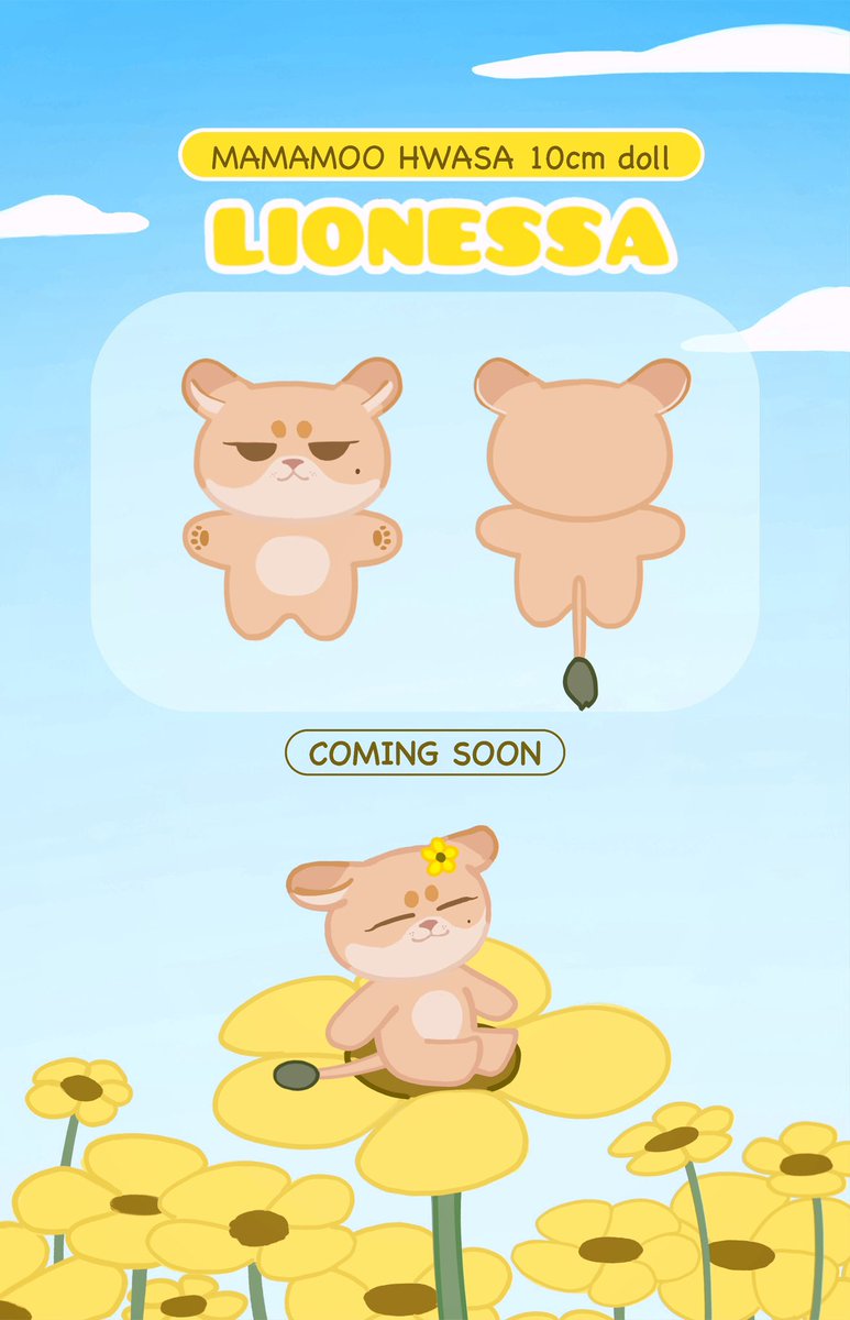 BrowniesB1own's tweet photo. 🌼🦁🌼🦁🌼
❀𝒄𝒐𝒎𝒊𝒏𝒈 𝒔𝒐𝒐𝒏❀

#mamamoo #hwasa  #10cm_doll
#마마무 #화사 #10cm솜인형 https://t.co/L0bFYlkHxD