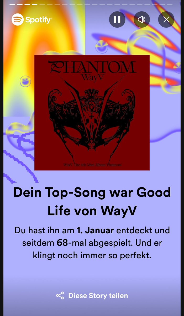 wayvupdatesger's tweet photo. Und wie sieht euer #SpotifyWrapped2023 aus? 🥰
Ich hoffe ähnlich 😂
#SpotifyWrapped #WayV #WeiShenV #威神V #WayV_Phantom #WayV_GoodLife #WayV_DiamondsOnly #Phantom #GoodLife #DiamondsOnly @WayV_official #NCT @NCTsmtown #KUN #TEN #WINWIN #XIAOJUN #HENDERY #YANGYANG https://t.co/PswqVx1nGe