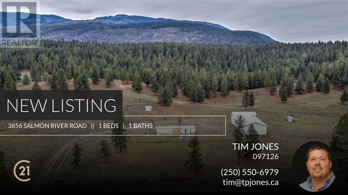 TimJones6979's tweet image. 📍 New Listing 📍 Take a look at this fantastic new property that just hit the market located at 3856 Salmon River Road in Falkland. Reach out here or at (250) 550-6979 for more information

Kind Regards,
Tim Jones
Century 21 Execu... homeforsale.at/3856_SALMON_RI…