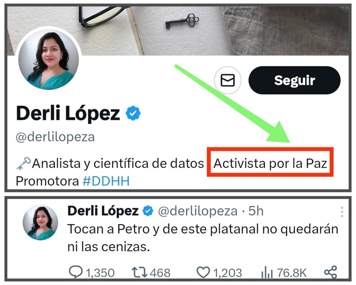 ElAntiPetrismo's tweet image. Una pregunta...¿esta señora disque activista por la paz si es un ejemplo?
#DerliLopez