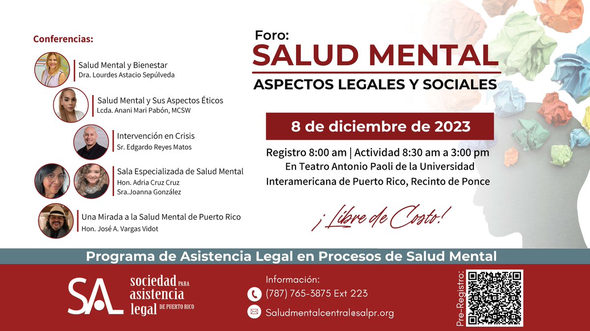 Foro de Salud Mental: Aspectos Legales y Sociales
