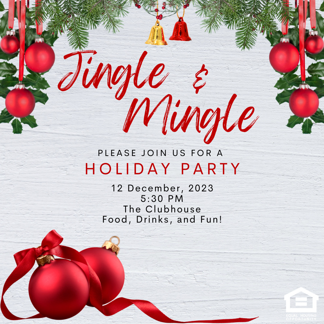 Our 'can't miss' Jingle and Mingle holiday event is December 12th at 5:30 PM! Come wearing your ugliest holiday sweater! 🧣🦌🎄🎁❄️ #ChapelHill #HolidayEvent #SouthernVillage #ChapelHillApartments #HappyHoliday #ApartmentGoals #UNC #ChapelThrill #Winter #RDU #SouthernVillageApts